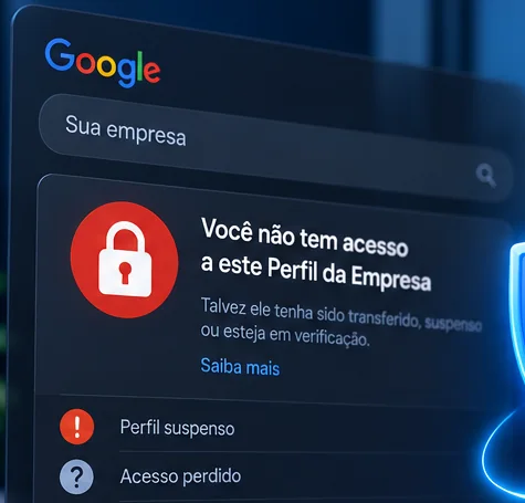 Recorte ilustrativo de um painel com acesso indisponível e situações a investigar.